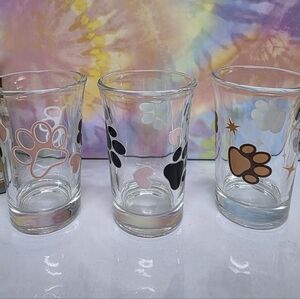 Paw Print Shot Glass Set - Multicolor